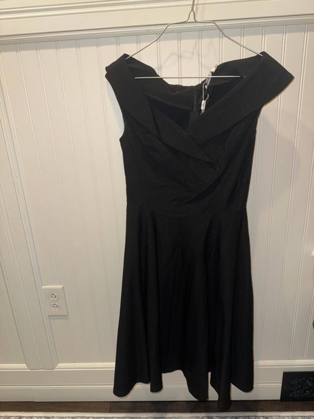 Muxxn Classic Black Fit-and-Flare Dress
